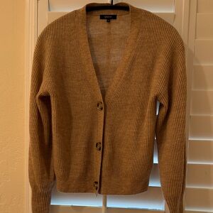 Quince Women's Camel Button-Up Cardigan